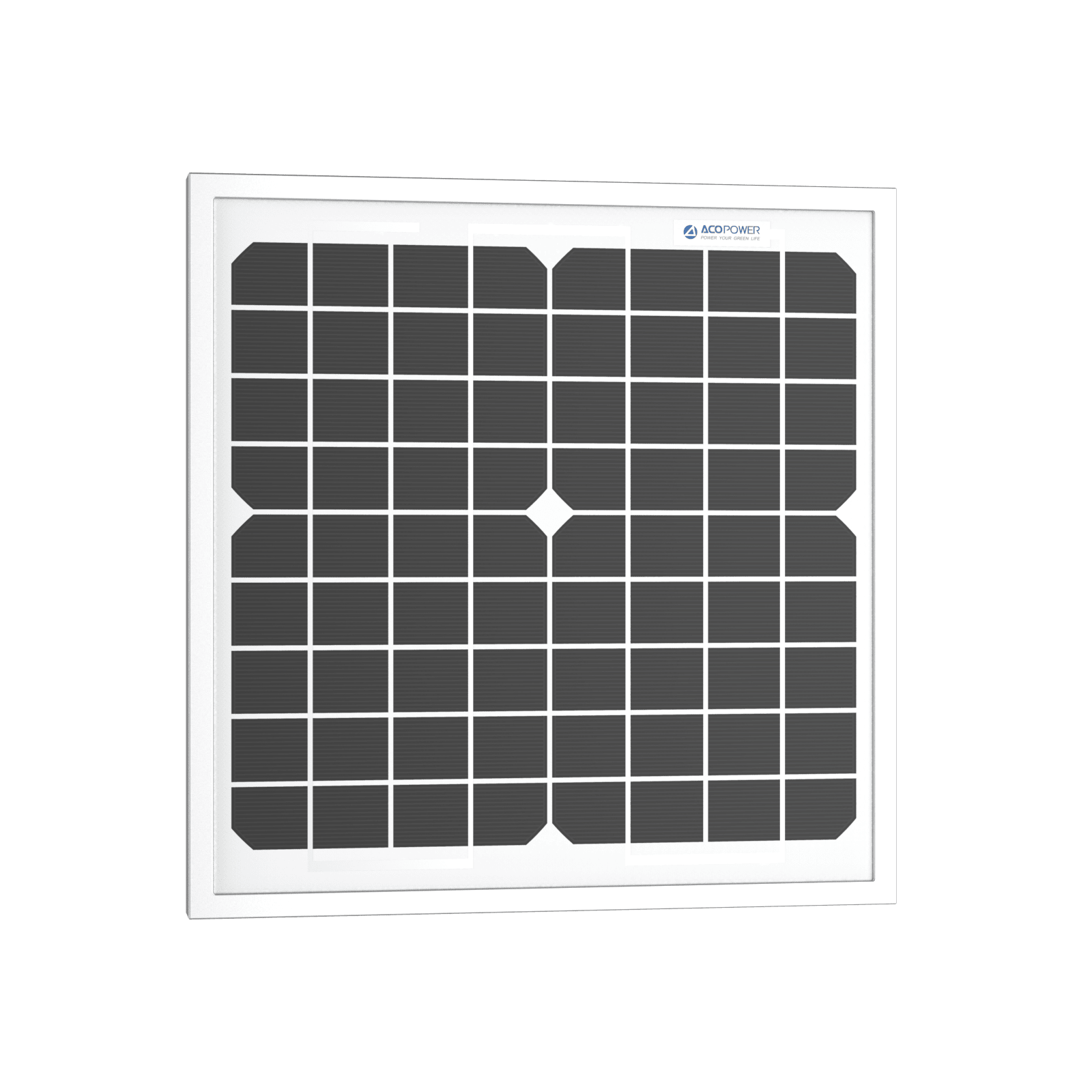 10 Watt 12 Volt Monocrystalline Solar Panel - The Chrome Cart