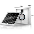 10 Watt 12 Volt Monocrystalline Solar Panel - The Chrome Cart