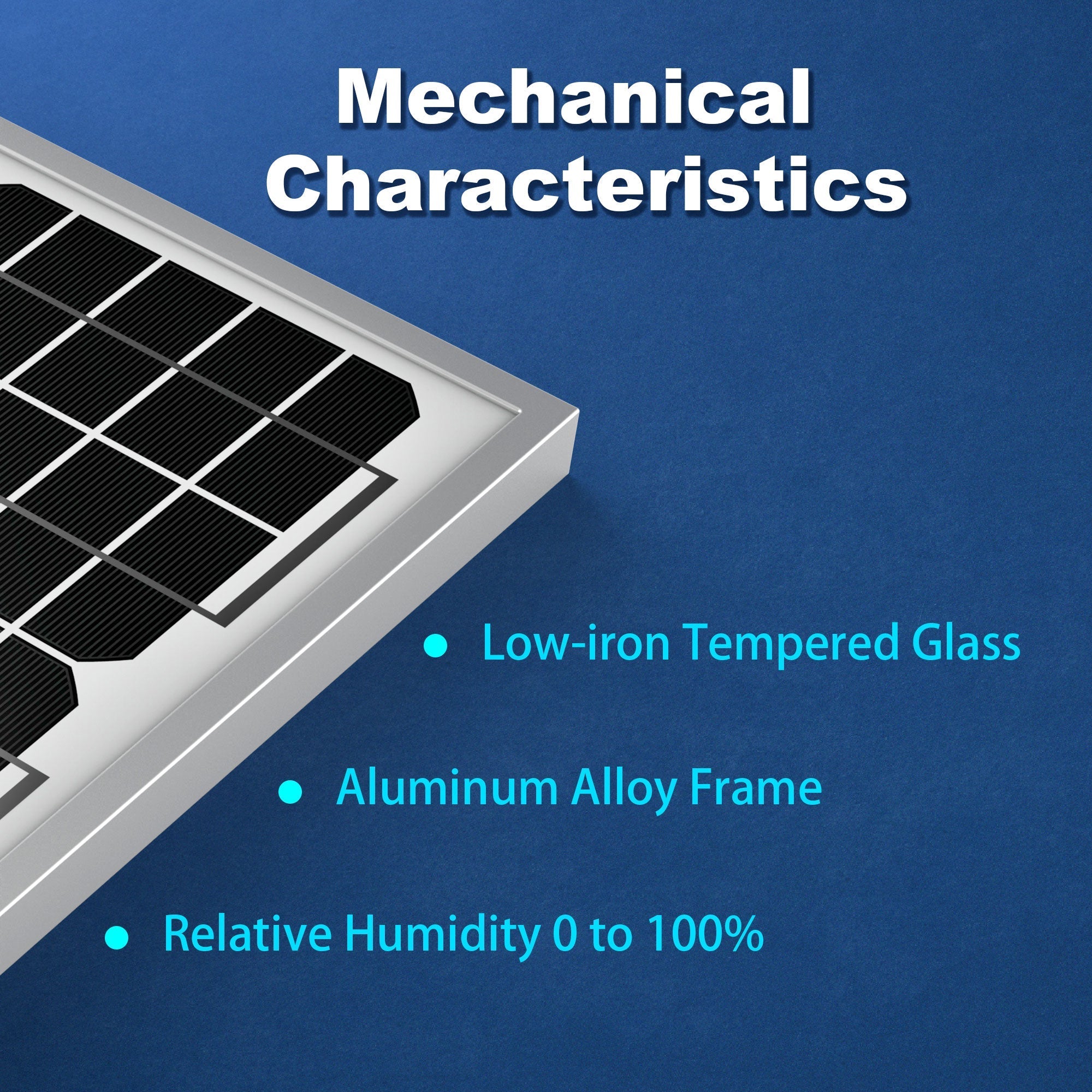 10 Watt 12 Volt Monocrystalline Solar Panel - The Chrome Cart