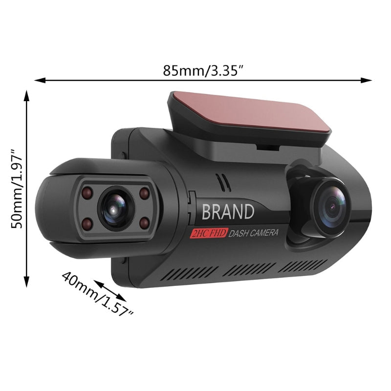 1440P HD 360° Dual Camera Full HD Night Vision Car Dash Camera - The Chrome Cart