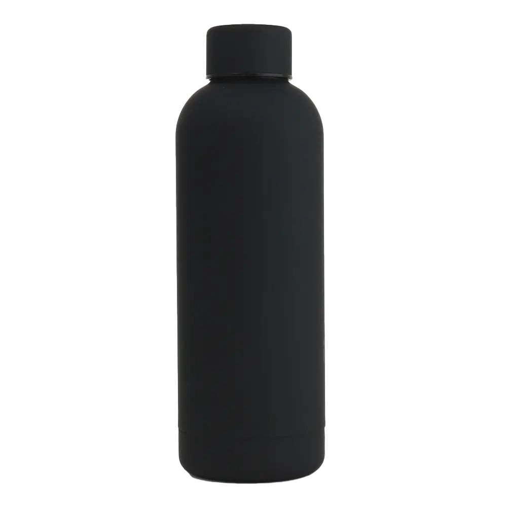 17oz Rubber Vacuum Insulated Stainless Steel Water Bottle - The Chrome Cart