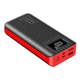 20000mAh External Battery Power Bank Dual USB With LED Flashlight - The Chrome Cart
