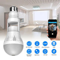 360° Panoramic Hidden Light Bulb Wifi Camera - The Chrome Cart