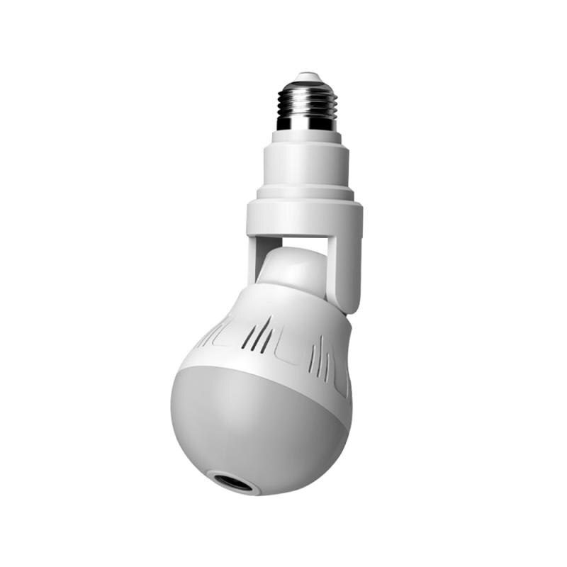 360° Panoramic Hidden Light Bulb Wifi Camera - The Chrome Cart