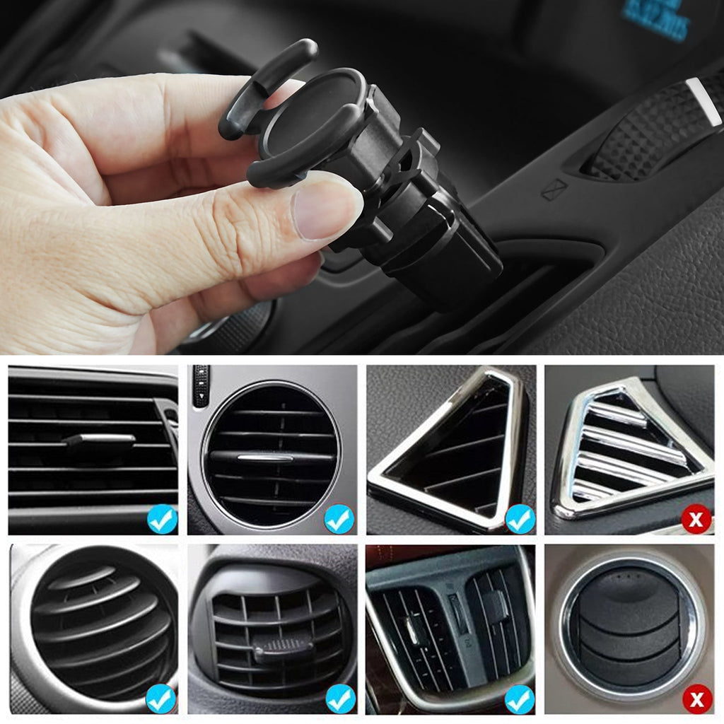 Air Vent Mount Phone Holder with Adjustable Switch Lock for Popsocket - The Chrome Cart