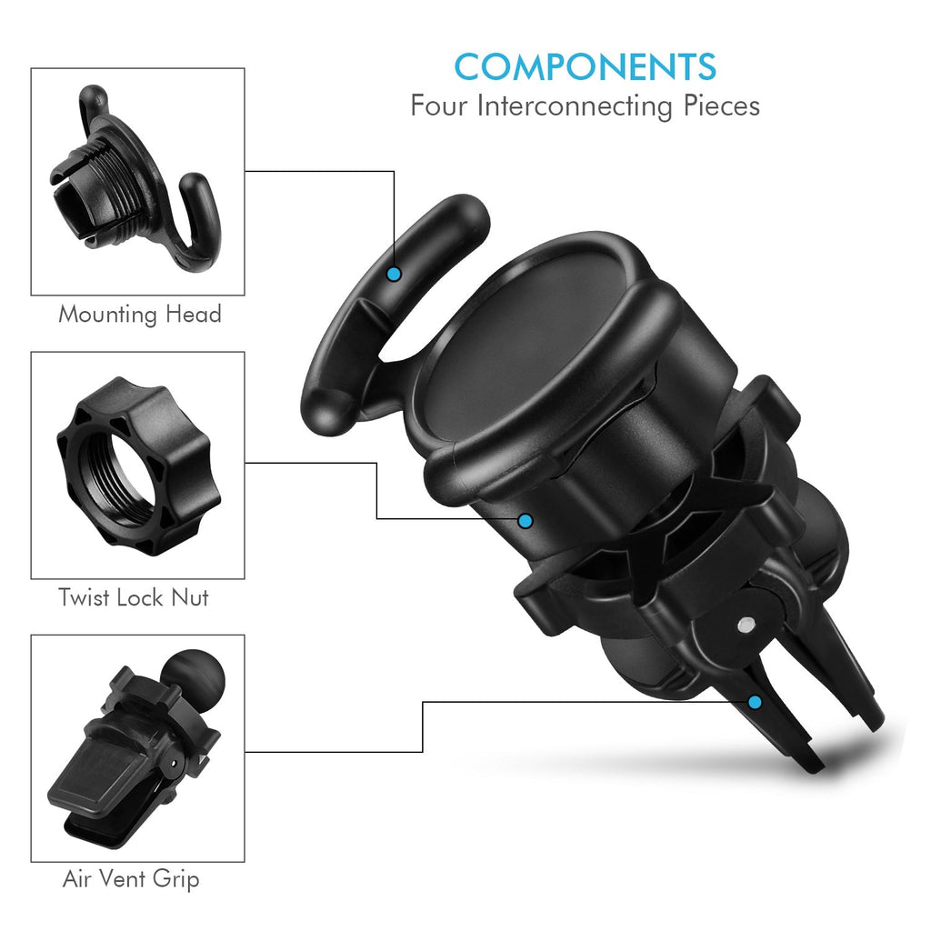 Air Vent Mount Phone Holder with Adjustable Switch Lock for Popsocket - The Chrome Cart