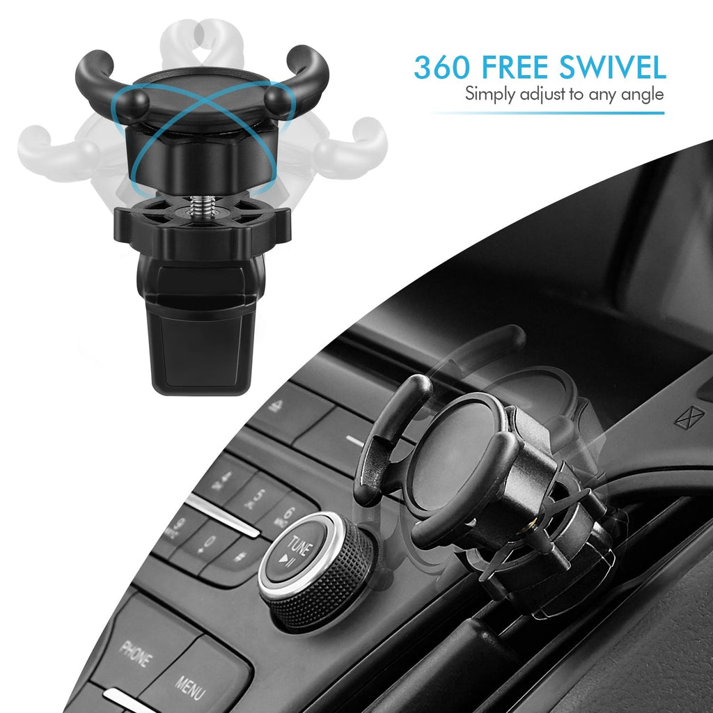 Air Vent Mount Phone Holder with Adjustable Switch Lock for Popsocket - The Chrome Cart
