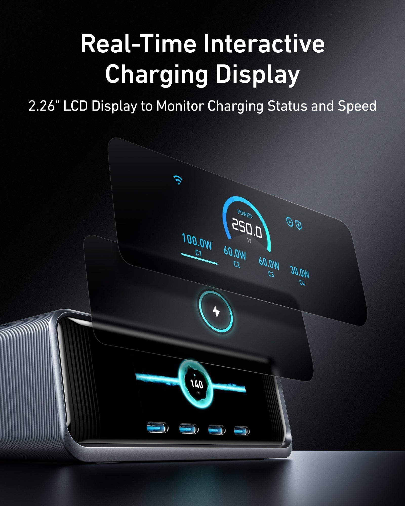 Anker Prime Charger (250W, 6 Ports, GaNPrime) - The Chrome Cart