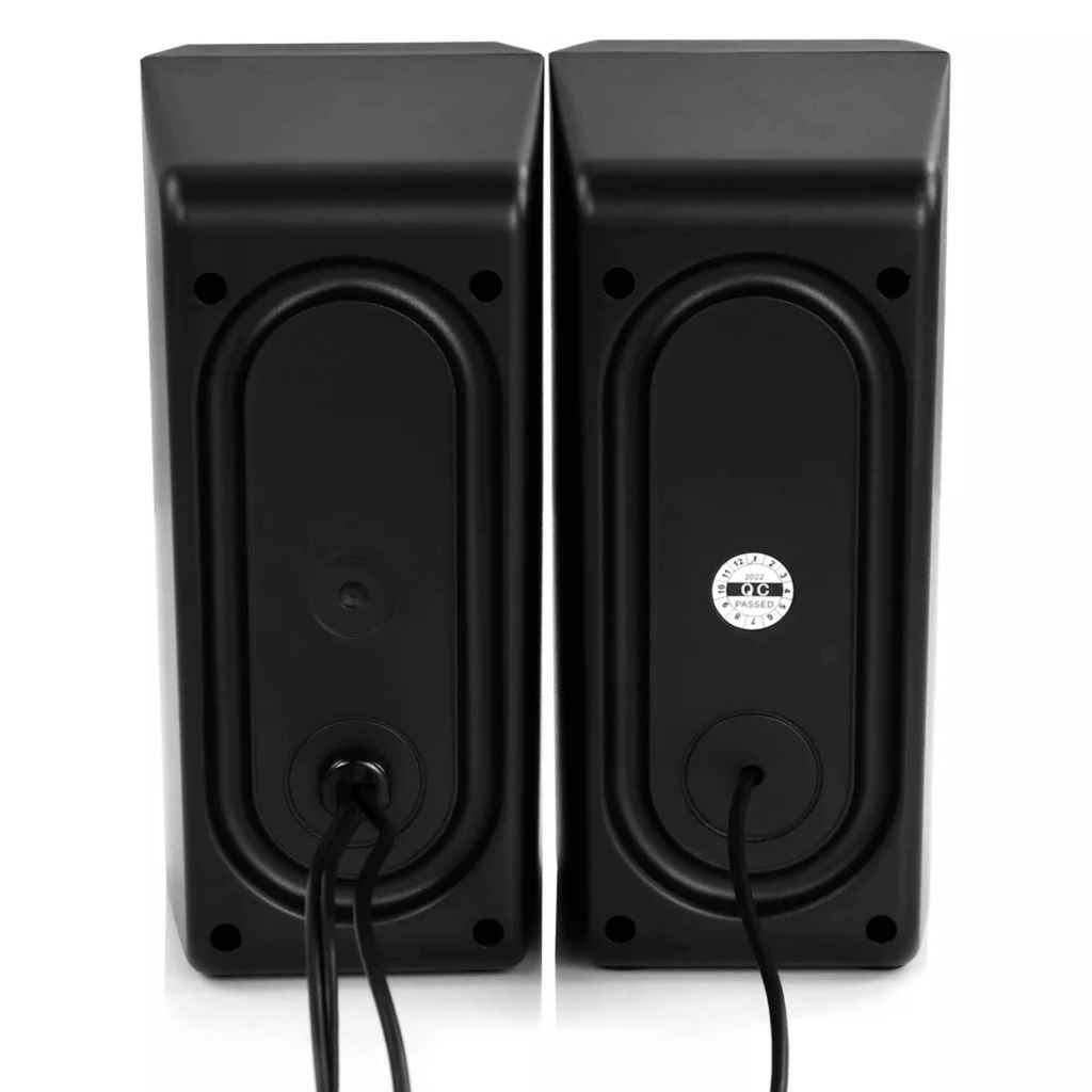 beFree Sound Dual Computer Gaming Speakers - The Chrome Cart