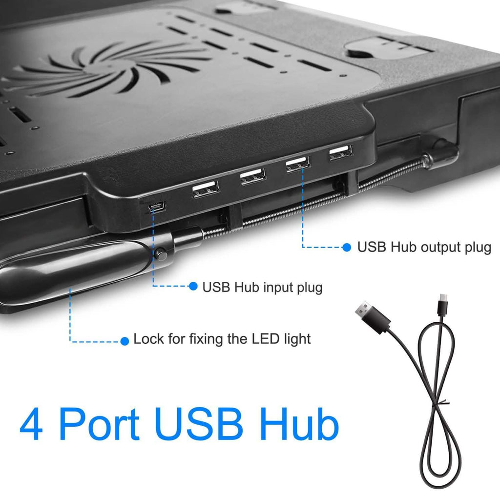 Foldable Laptop Table Bed Notebook Desk with Cooling Fan Mouse Board - The Chrome Cart