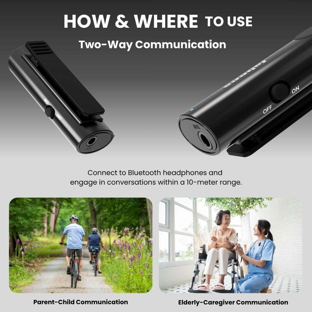HearLink 3 - In - 1 Bluetooth Microphone A Cost - Effective Alternative to BAHA Device for HOH - The Chrome Cart