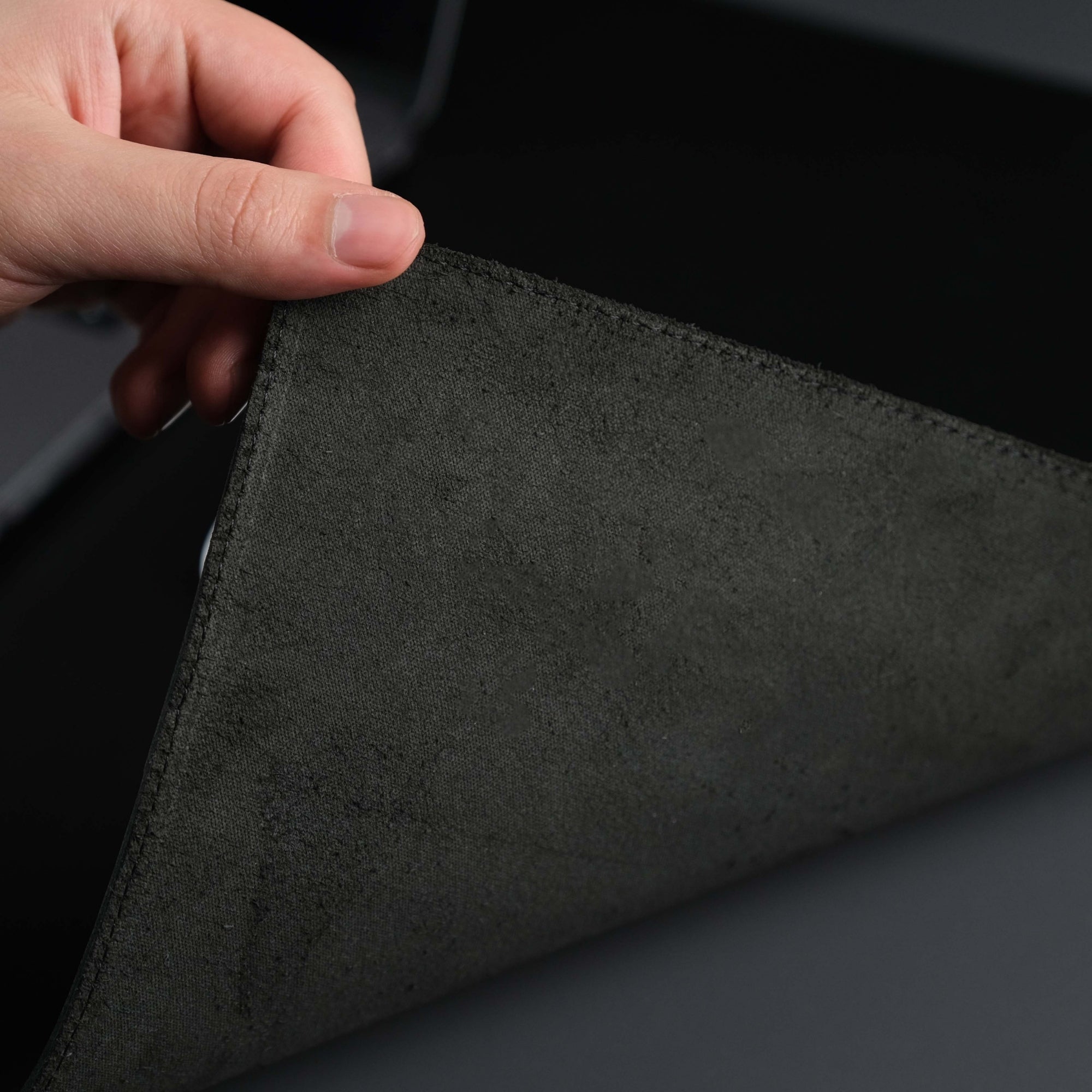 Jersey Black Leather Desk Pad for Office and Home - The Chrome Cart