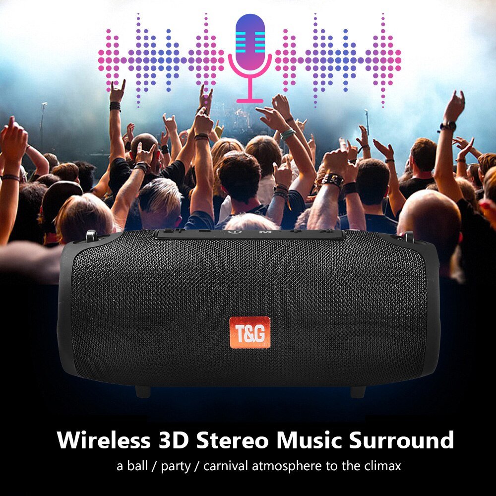 Large Waterproof Wireless Portable Bluetooth Speaker With Strap - The Chrome Cart