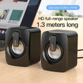 Mini Computer Speaker USB Wired Speakers 3D Stereo Sound Surround Loudspeaker For PC Laptop Notebook Not bluetooth Loudspeakers - The Chrome Cart