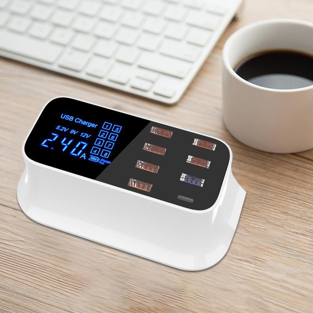 Multi - Port USB Charger Station Type C - The Chrome Cart