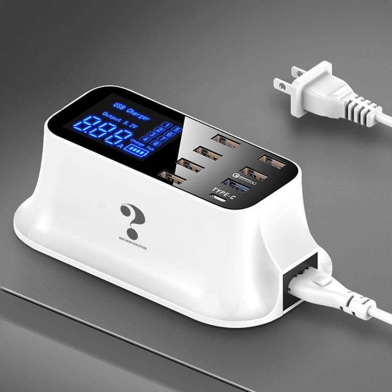 Multi - Port USB Charger Station Type C - The Chrome Cart
