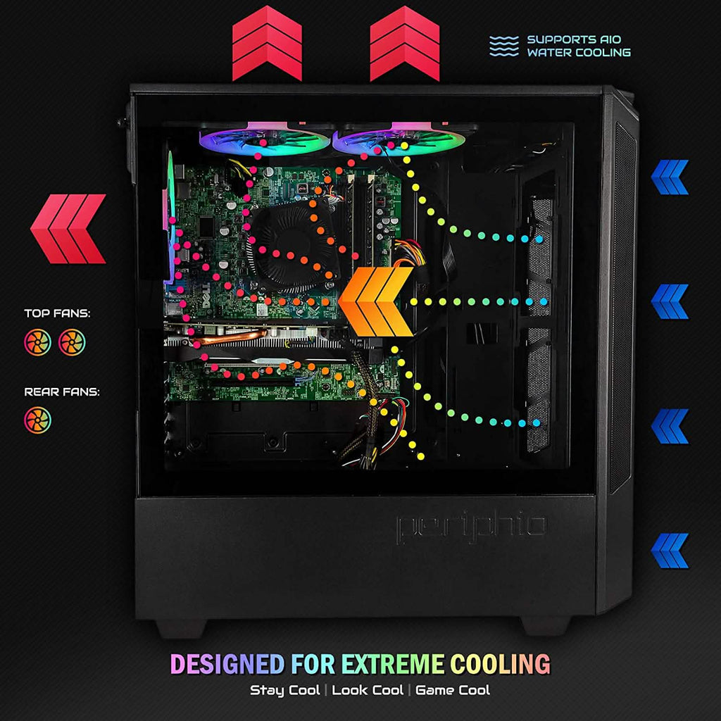 Periphio Phantom RGB Gaming Computer (Refurbished) - The Chrome Cart