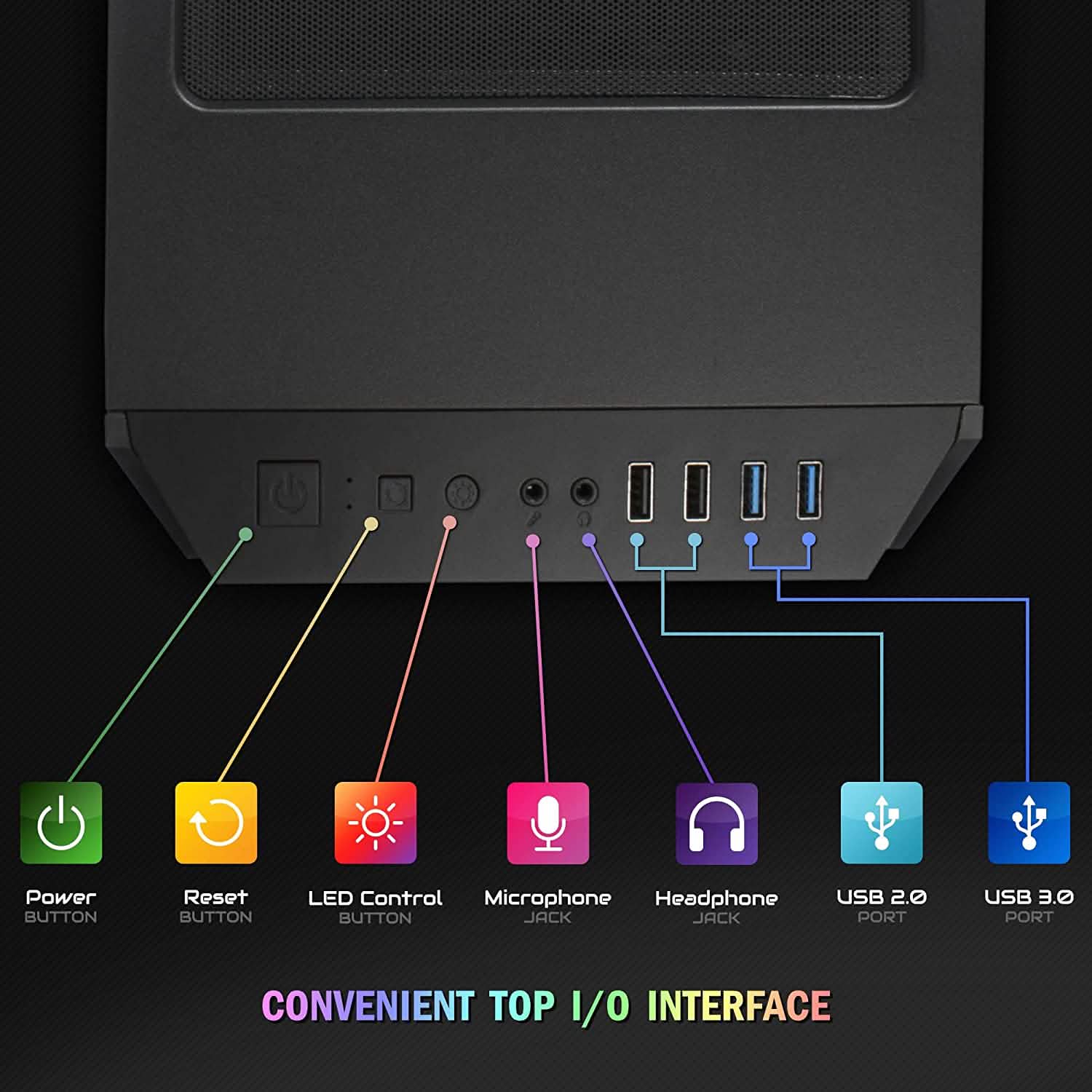 Periphio Phantom RGB Gaming Computer (Refurbished) - The Chrome Cart