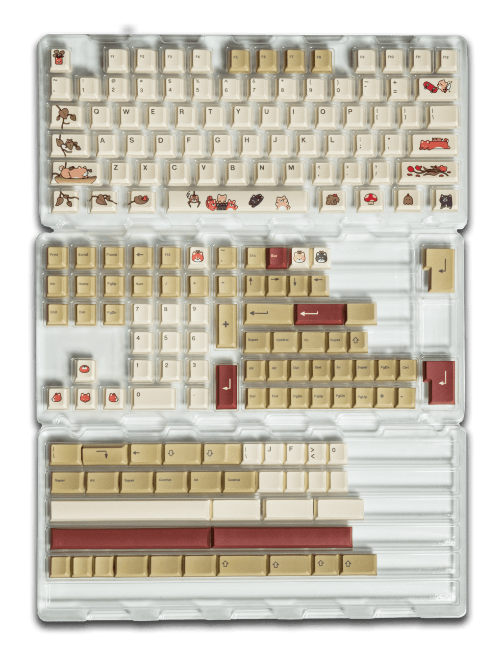 Pikarar x Hipyo Tech PBT Keycaps - The Chrome Cart