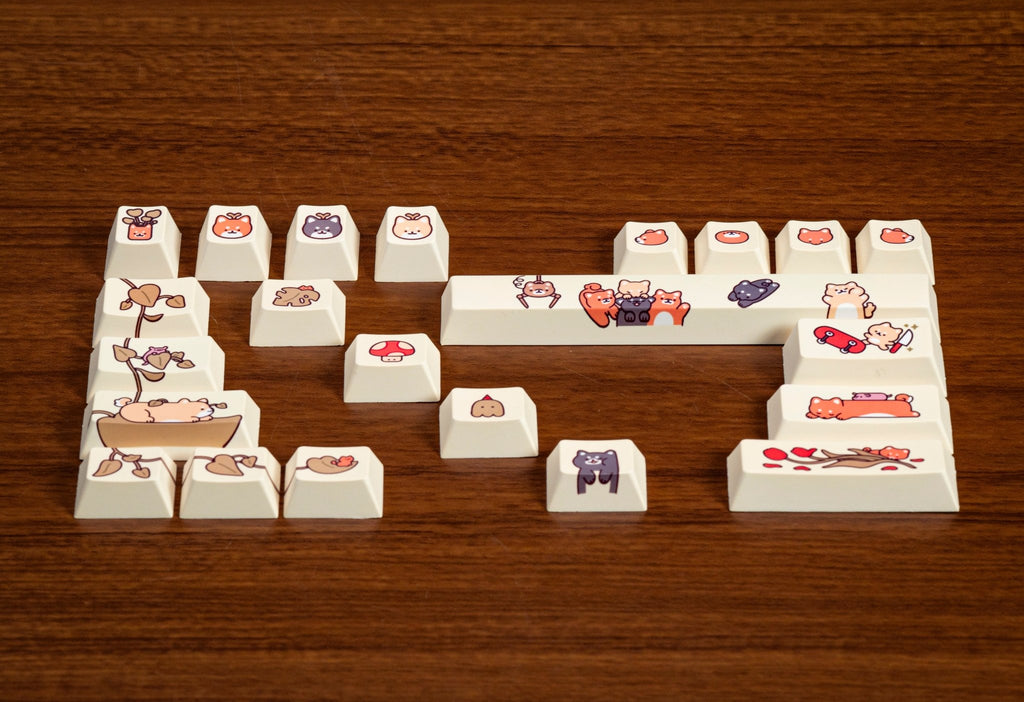 Pikarar x Hipyo Tech PBT Keycaps - The Chrome Cart