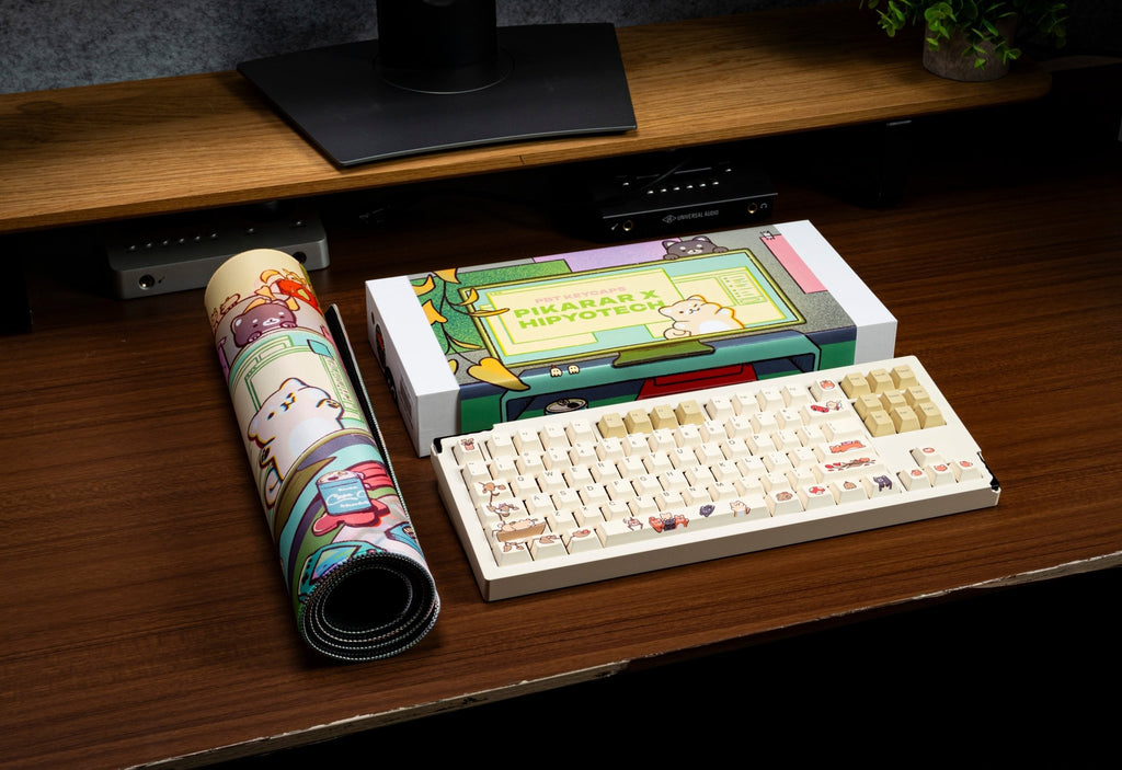 Pikarar x Hipyo Tech PBT Keycaps - The Chrome Cart