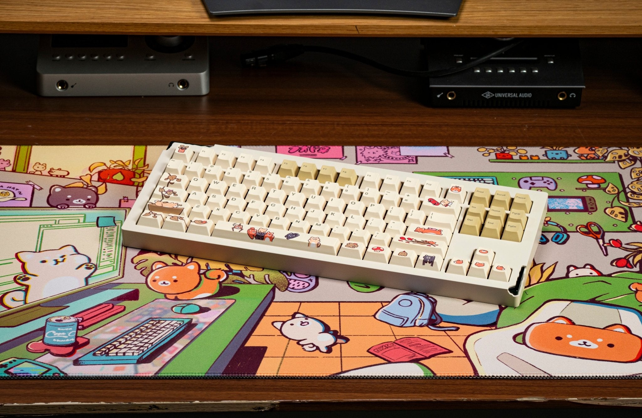 Pikarar x Hipyo Tech PBT Keycaps - The Chrome Cart