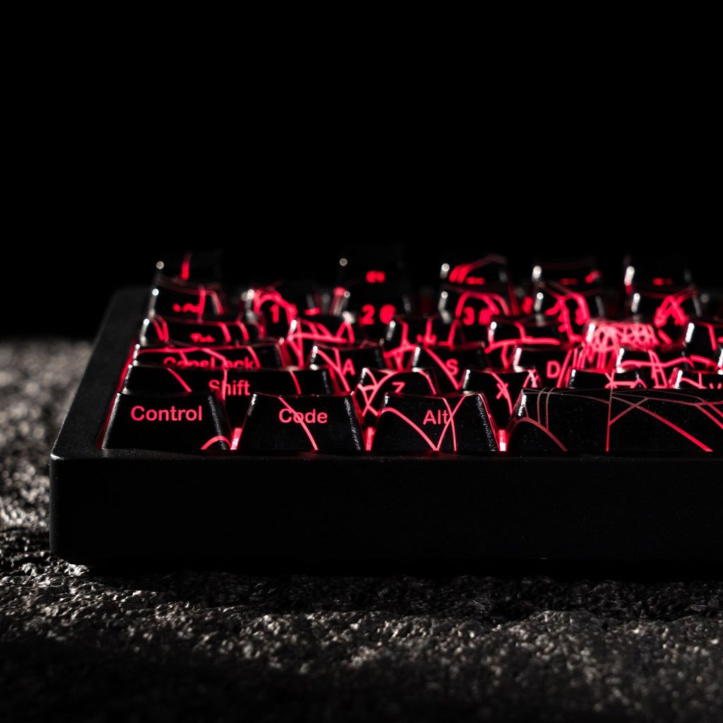 XVX Spider Web OEM Profile IMD - Tech Keycap Set - The Chrome Cart