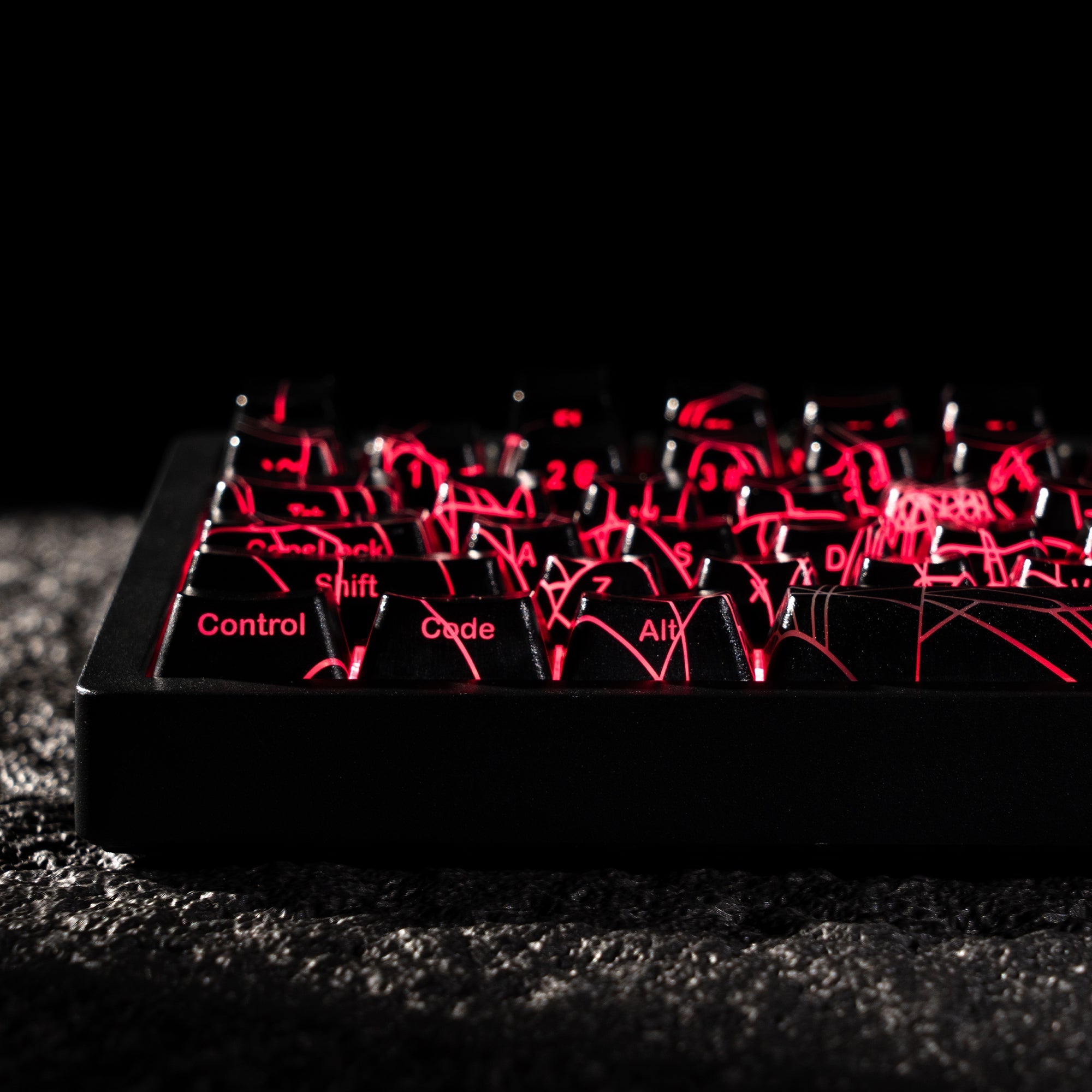 XVX Spider Web OEM Profile IMD - Tech Keycap Set - The Chrome Cart