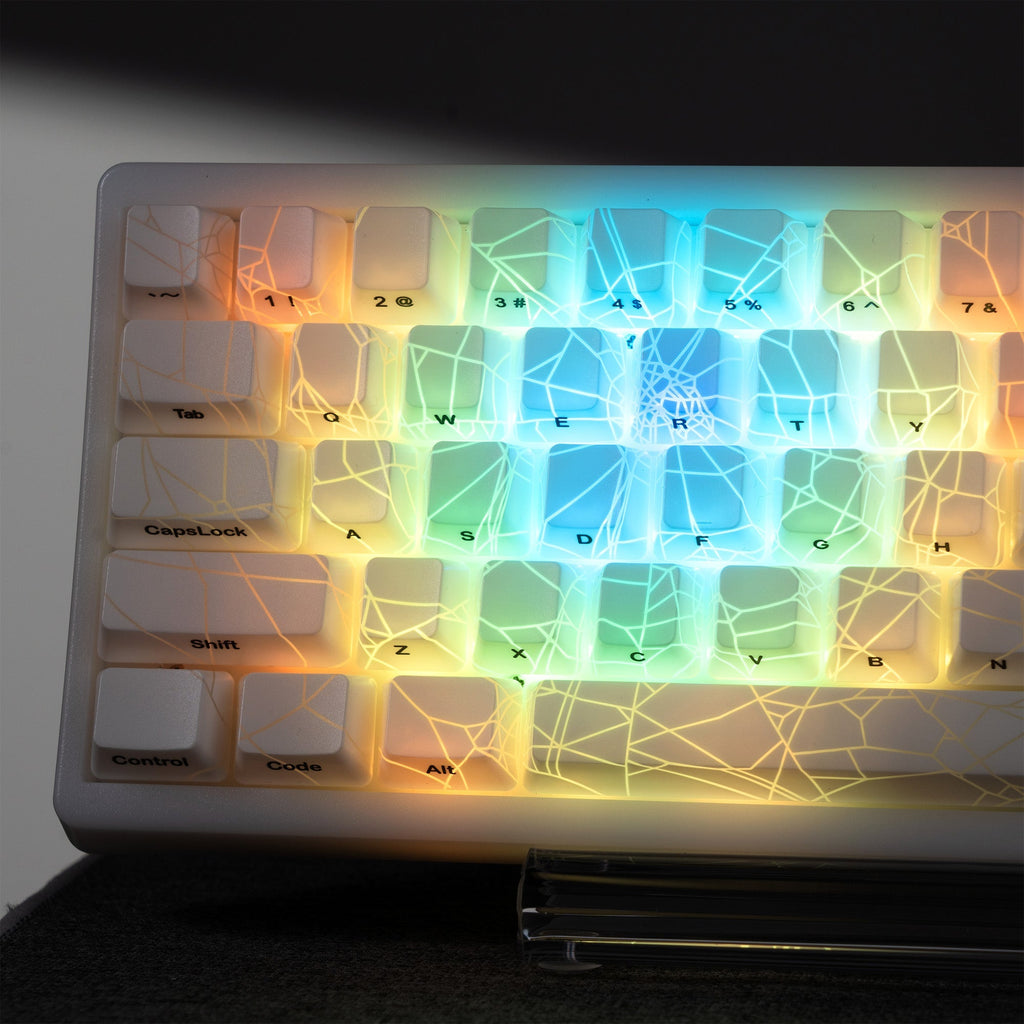 XVX Spider Web OEM Profile IMD - Tech Keycap Set - The Chrome Cart