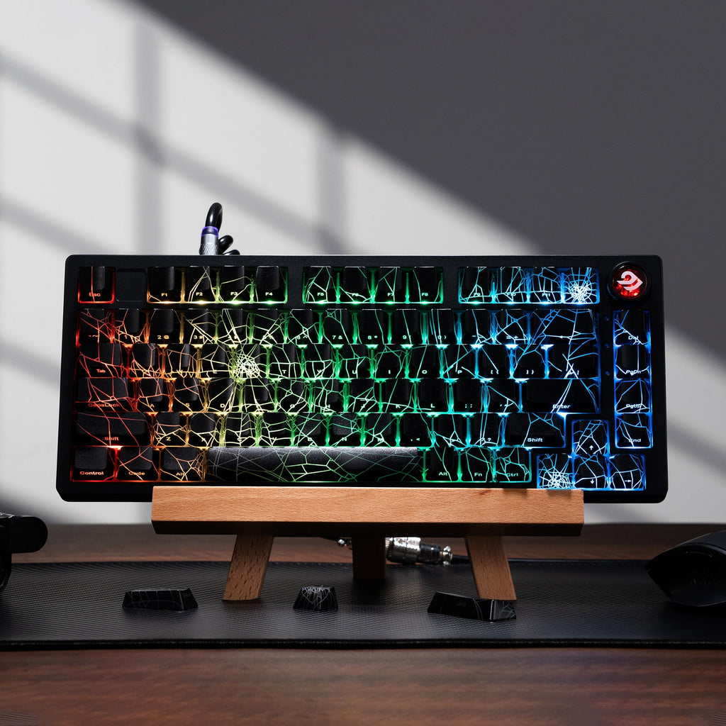 XVX Spider Web OEM Profile IMD - Tech Keycap Set - The Chrome Cart